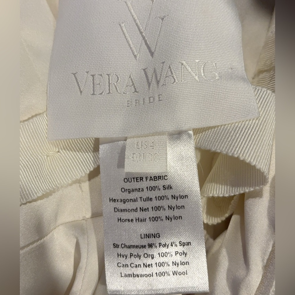 Vera Wang Kathleen Strapless Cream wedding Gown size 4 - Picture 14 of 14